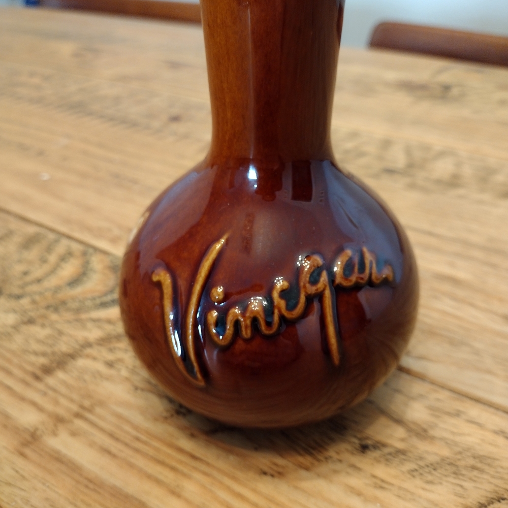 Vintage Hull Vinegar Cruet W/ Cork Stopper - Picture 12 of 15